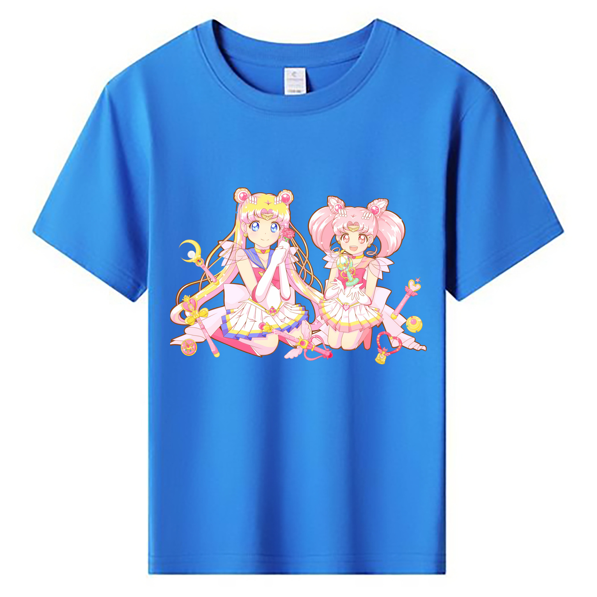 （画像用） 美少女戦士セーラームーン 月野 うさぎ つきの うさぎ Sailor Moon Tsukino Usagi 綿100％キッズTシャツ（フロントプリント）